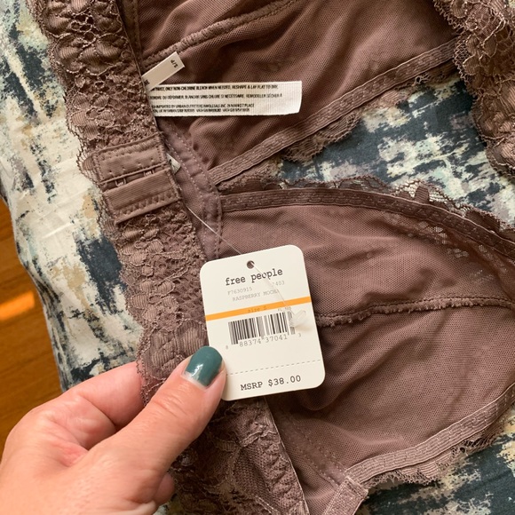 Free people halter bra dusty mauve size s - Picture 4 of 4